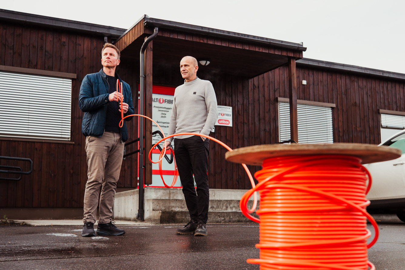 Altifiber grunnleggere Terje Nilsen Abusland og Toralf Nyheim